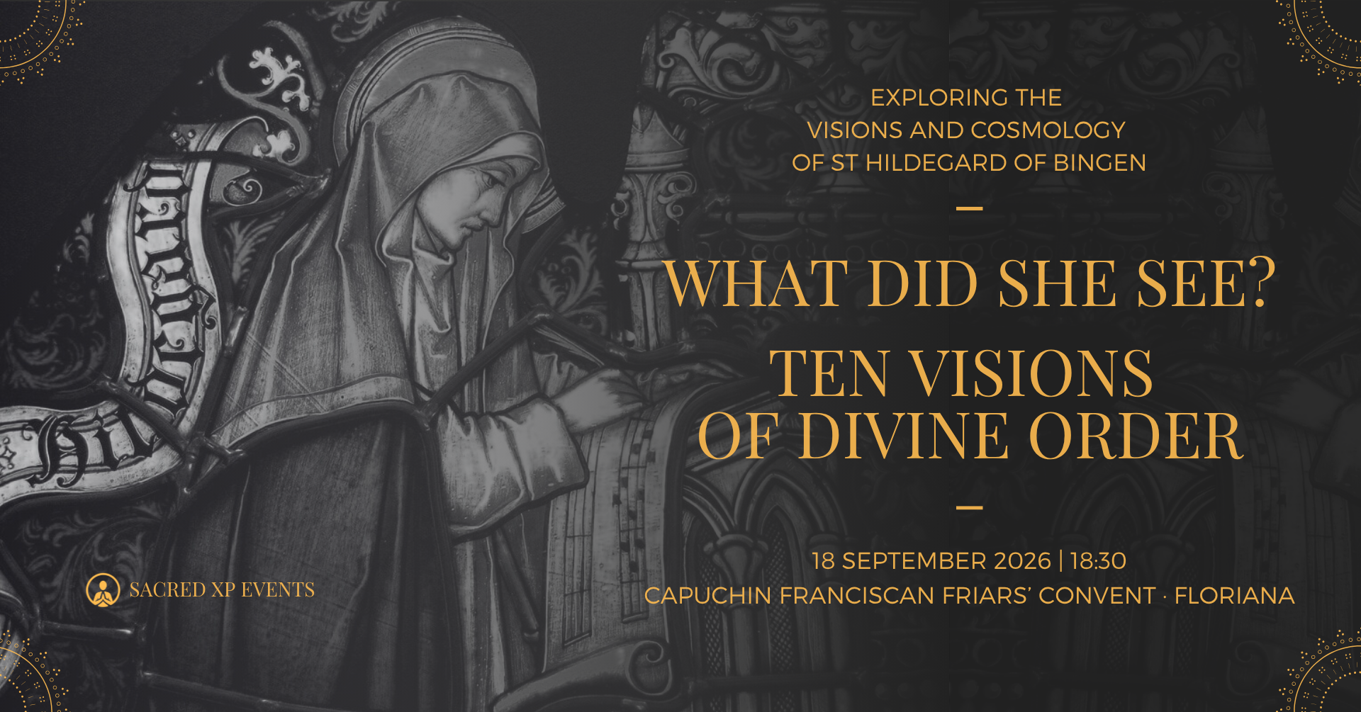 What Did She See? Ten Visions of Divine Order — event banner